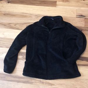 Lands End Black super cozy jacket